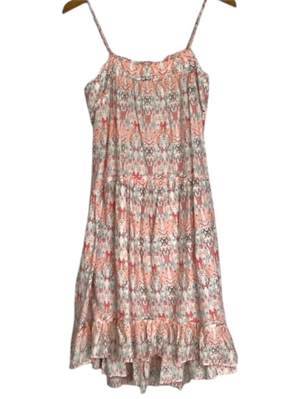 NWT Anthropologie Saturday Sunday Peach Floral Mini Sundress XS